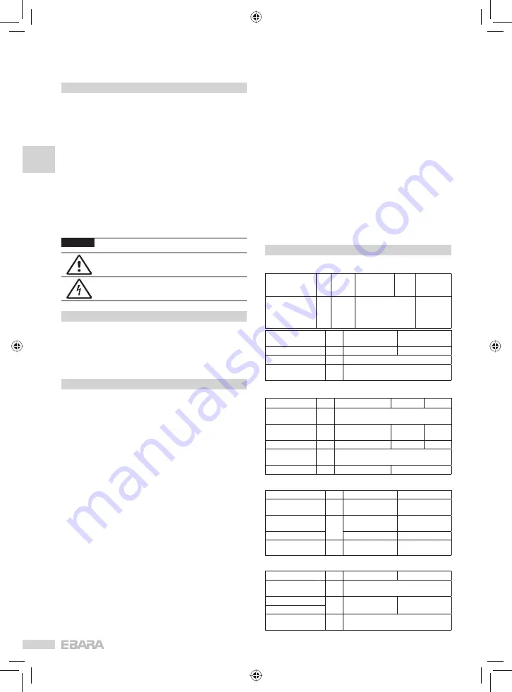 EBARA 2CD Instruction Manual Download Page 4