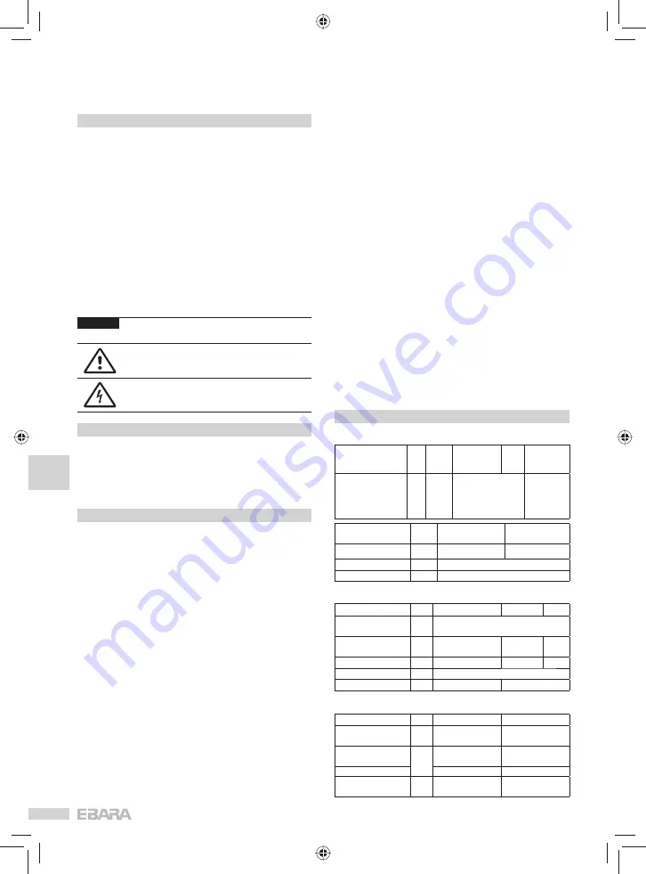 EBARA 2CD Instruction Manual Download Page 18