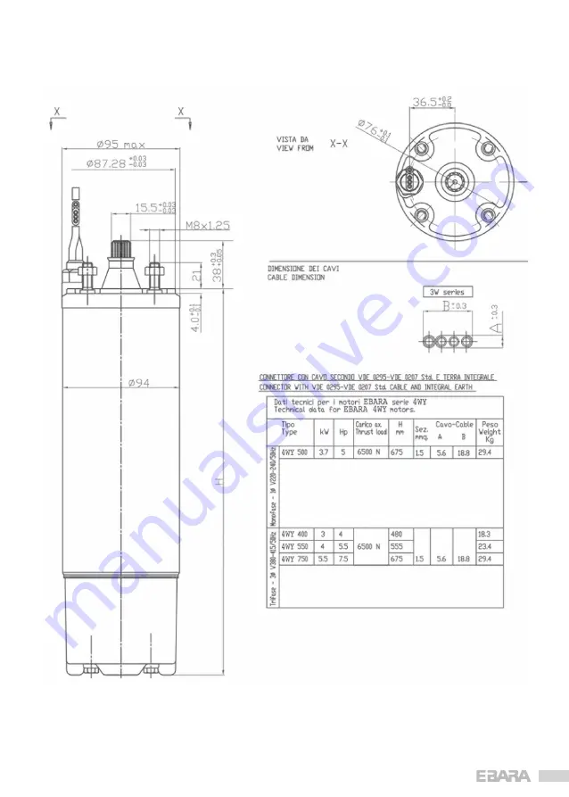 EBARA 4OY series Operating And Maintenance Manual Download Page 43