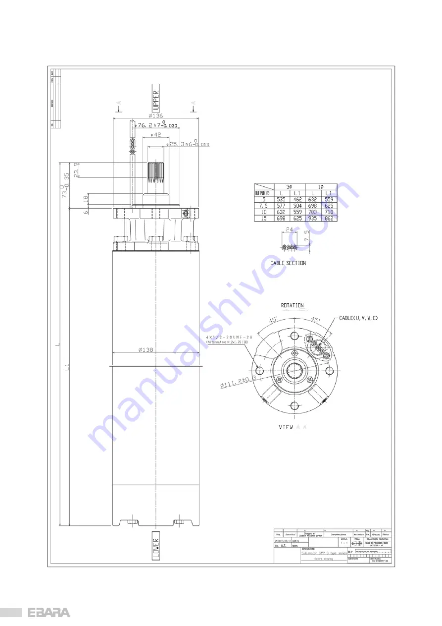 EBARA 6WY Original Instructions Manual Download Page 18