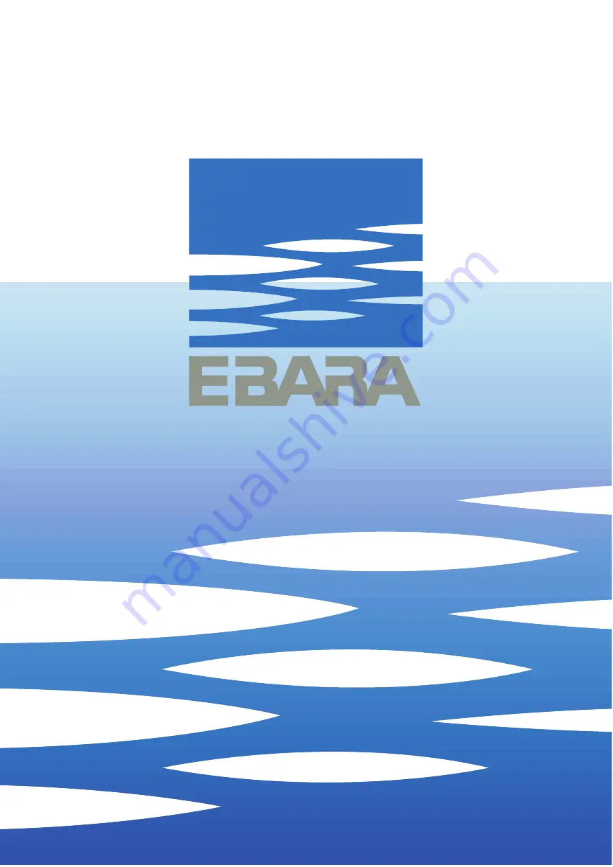 EBARA CDX 70 Manual Download Page 1