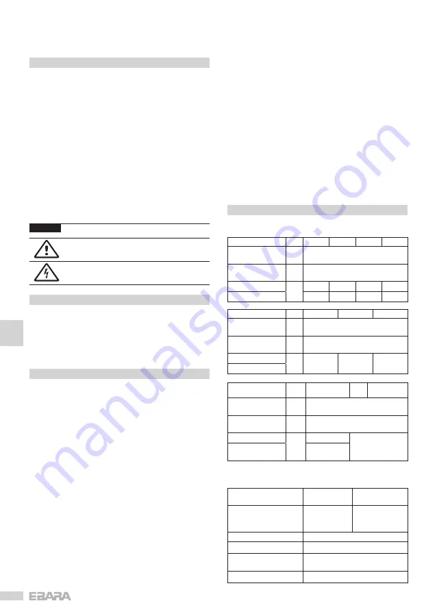 EBARA COMPACT Operating And Maintenance Manual Download Page 18