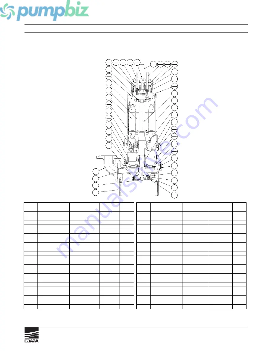 EBARA DGFMU Operating Instructions, Installation & Maintenance Manual Download Page 12