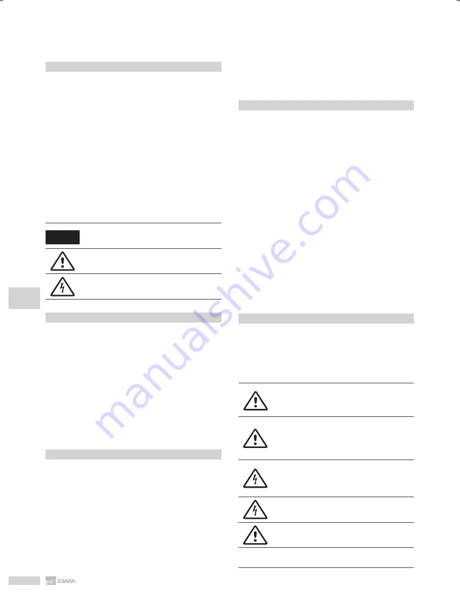 EBARA DL Operating And Maintenance Instructions Manual Download Page 68