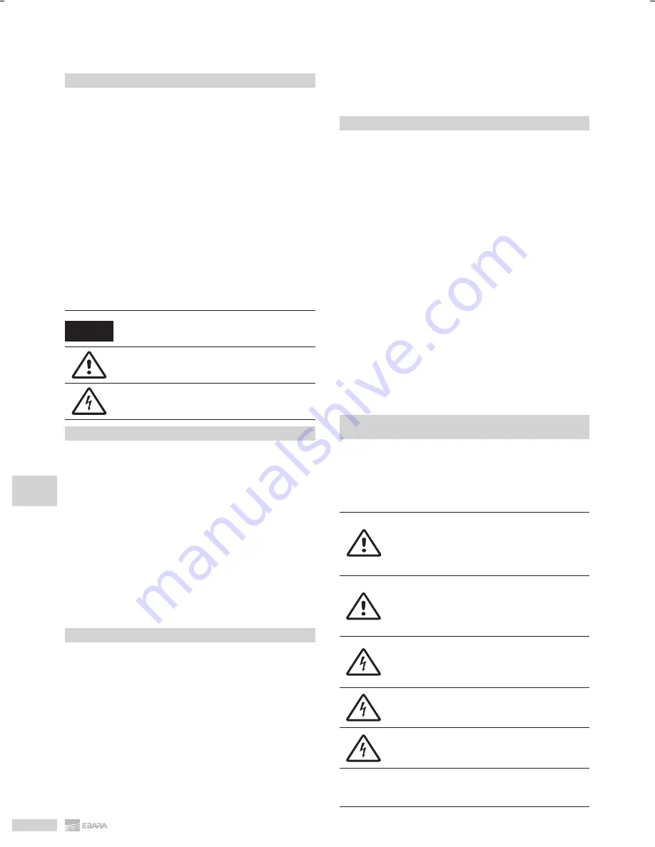 EBARA DL Operating And Maintenance Instructions Manual Download Page 80