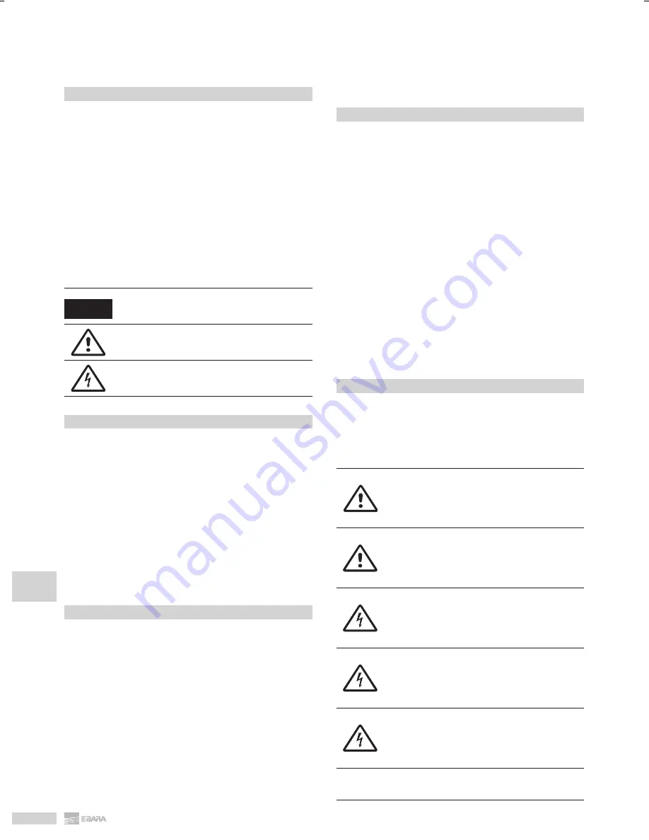 EBARA DL Operating And Maintenance Instructions Manual Download Page 98