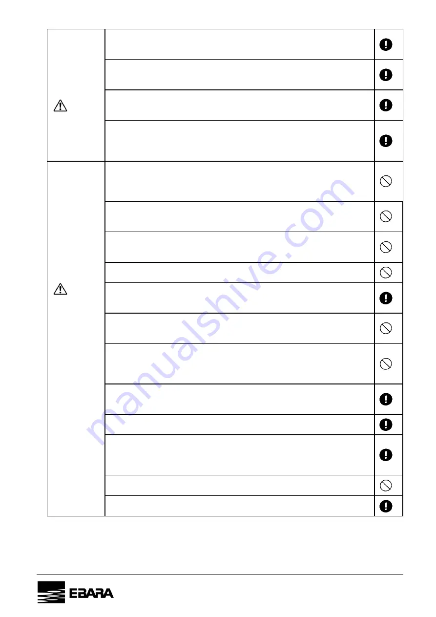 EBARA DML Instruction Manual Download Page 4