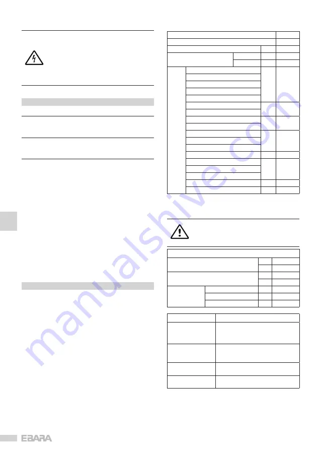 EBARA Dumper 1 series Operating And Maintenance Manual Download Page 38