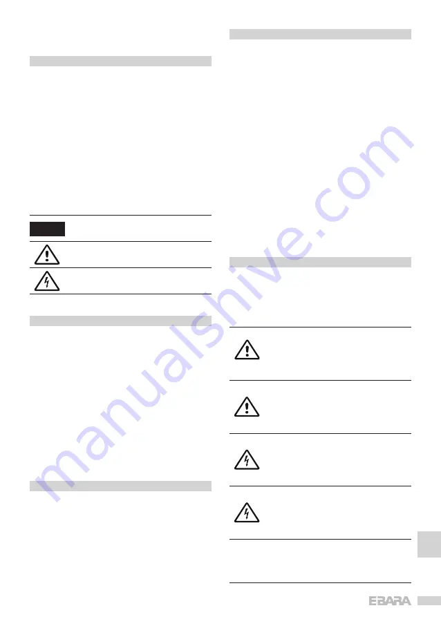 EBARA Dumper 1 series Operating And Maintenance Manual Download Page 77