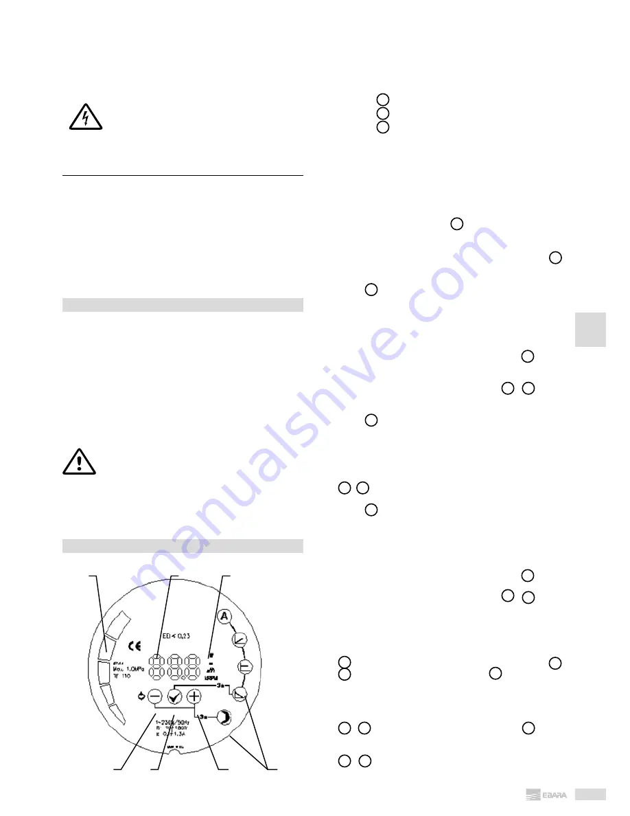 EBARA EGO B EASY Operating And Maintenance Manual Download Page 29