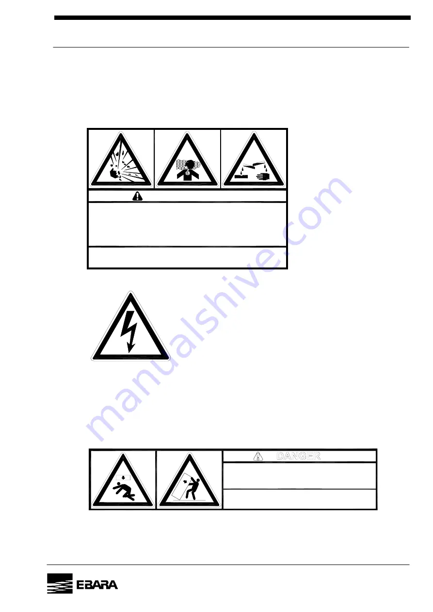 EBARA ESA70W Instruction Manual Download Page 9