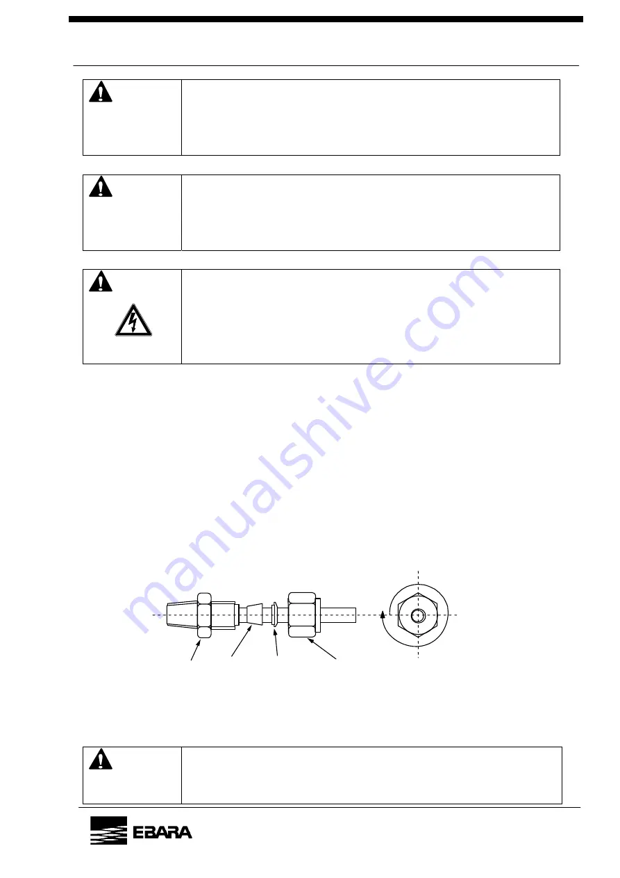 EBARA ESA70W Instruction Manual Download Page 29