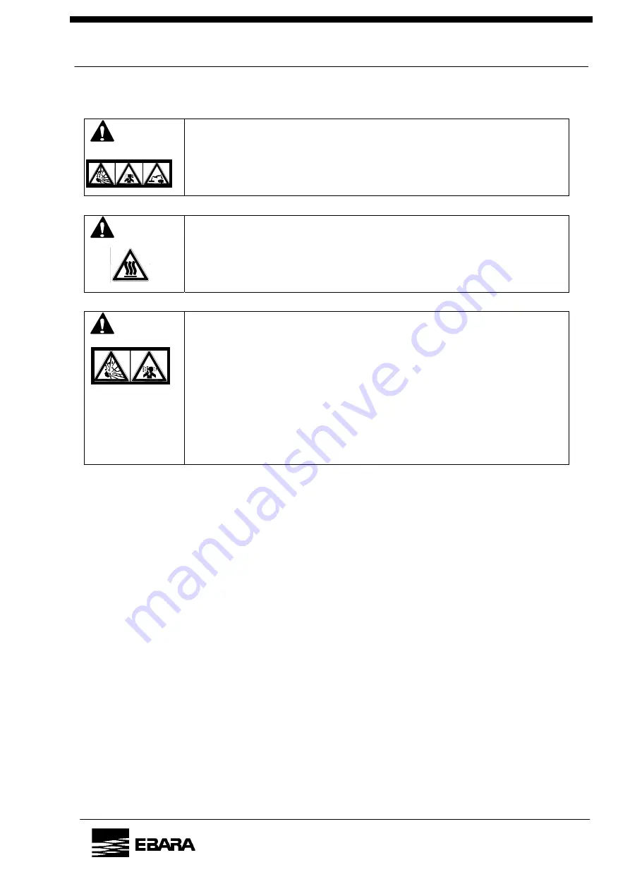 EBARA ESA70W Instruction Manual Download Page 65