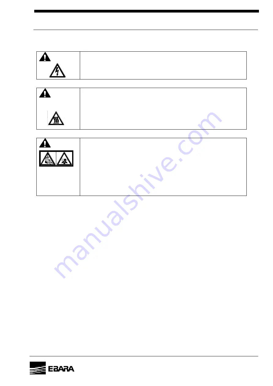 EBARA ESA70W Instruction Manual Download Page 76