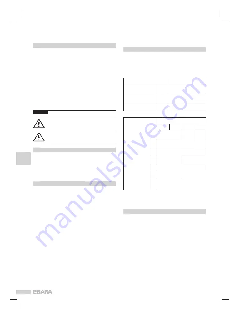 EBARA SF6 Operating And Maintenance Manual Download Page 16