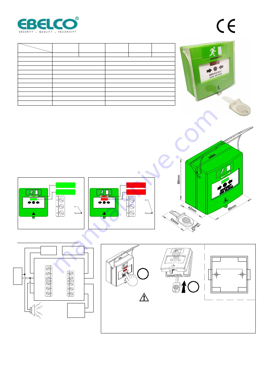 Ebelco EDR819L-2 Quick Start Manual Download Page 1