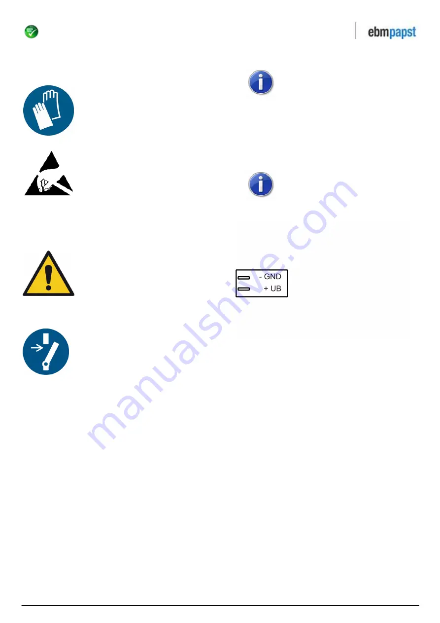 ebm-papst 4182 NXH Operating Manual Download Page 4