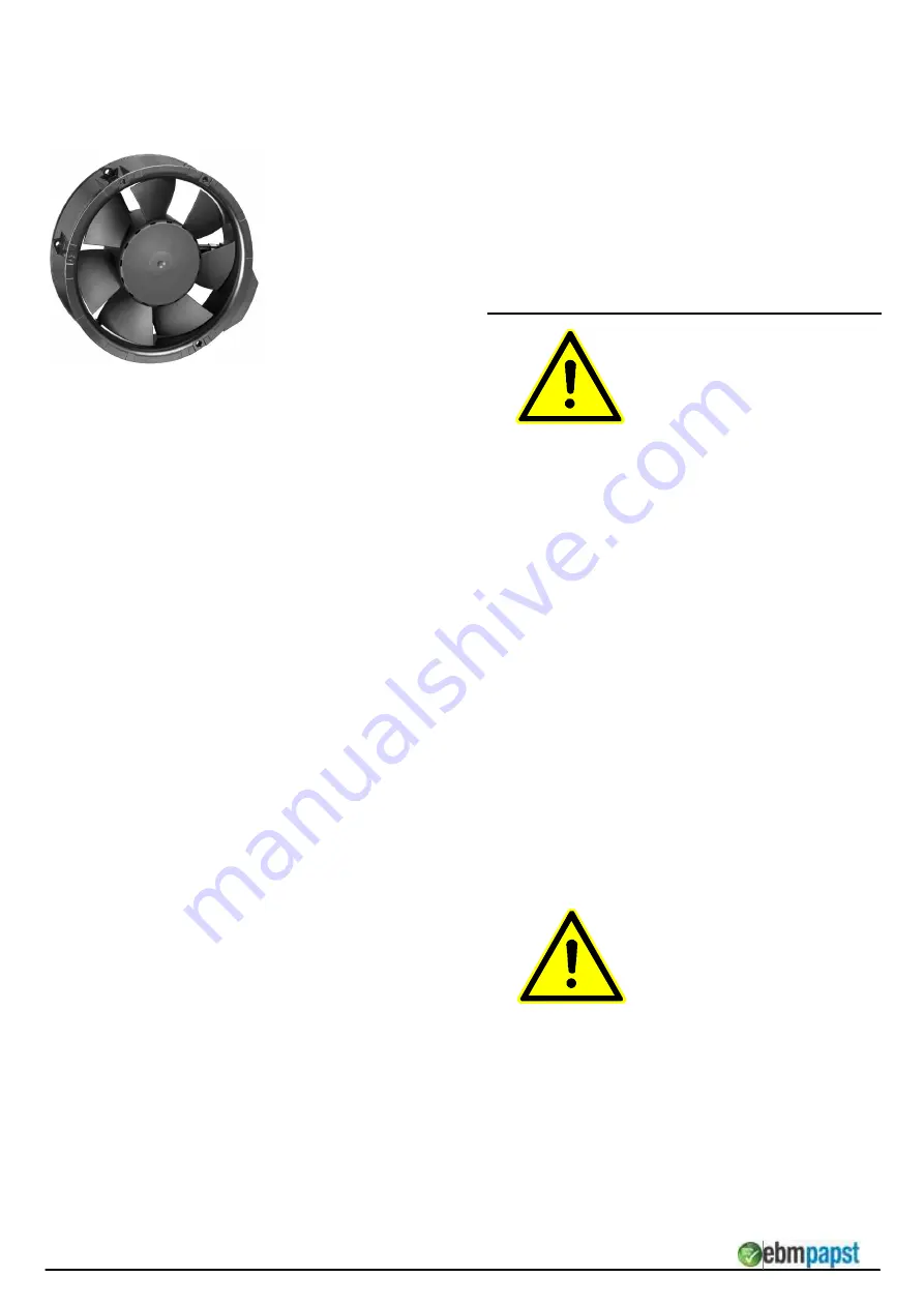 ebm-papst 6224 N Operating Manual Download Page 1