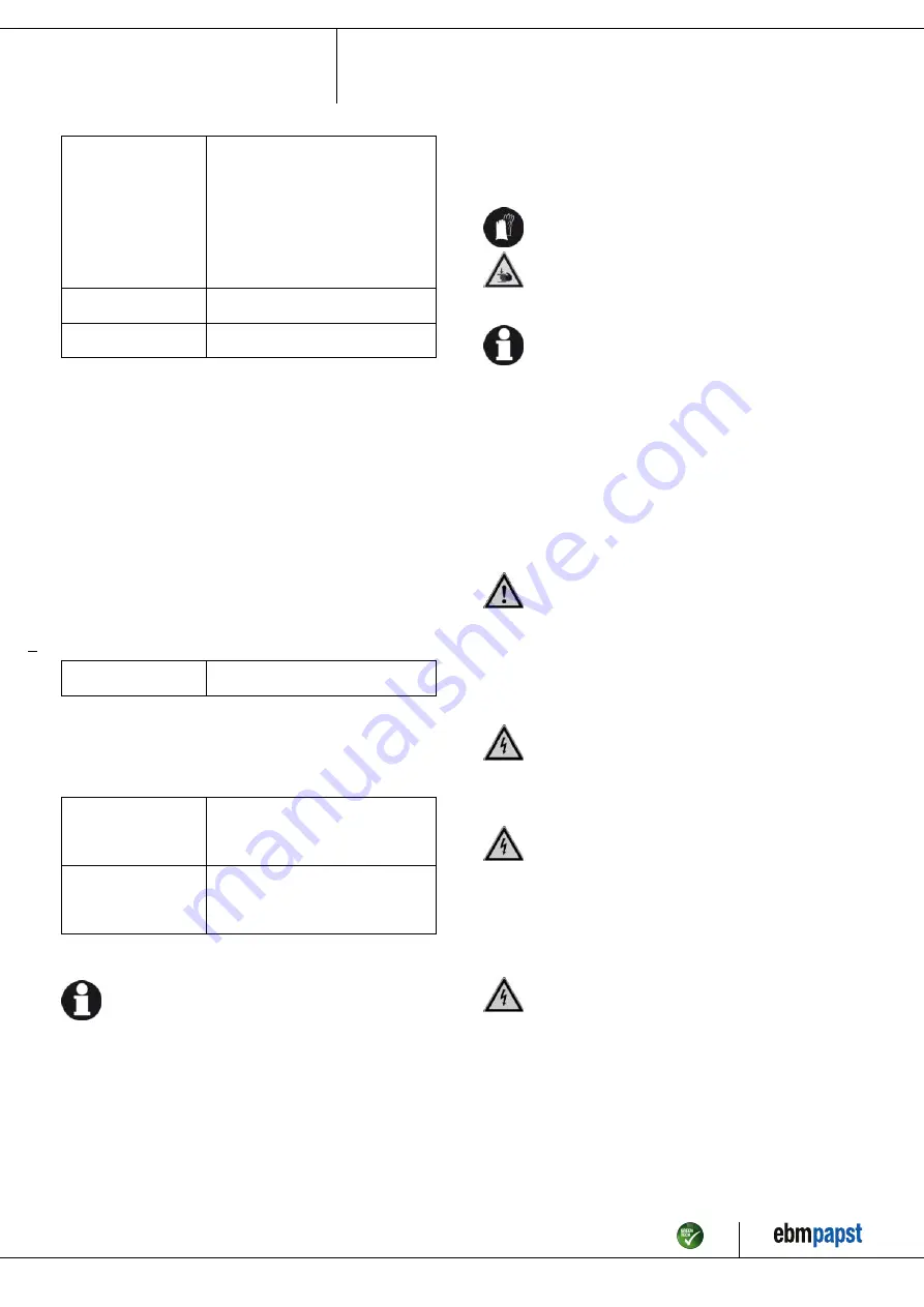 ebm-papst 8300100040 Operating Instructions Manual Download Page 7