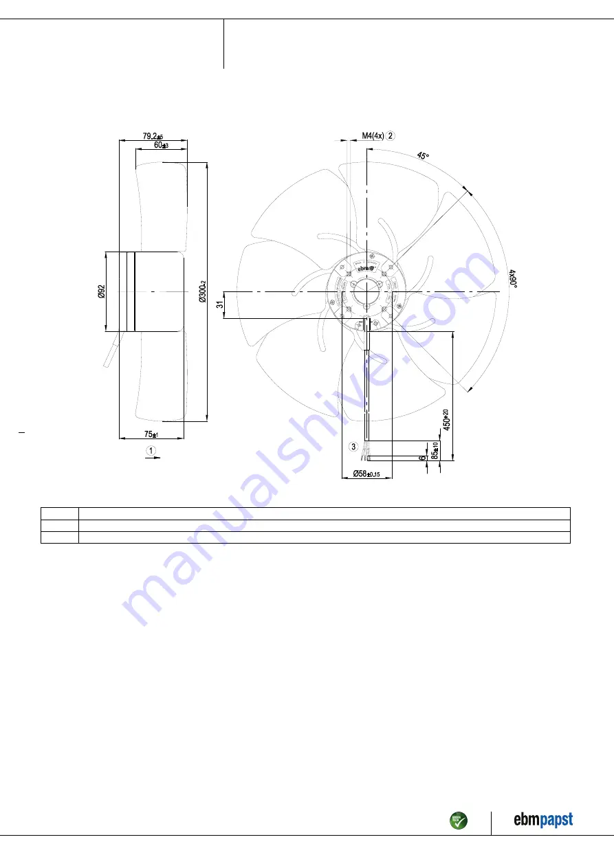 ebm-papst A1G300-AE33-52 Operating Instructions Manual Download Page 4