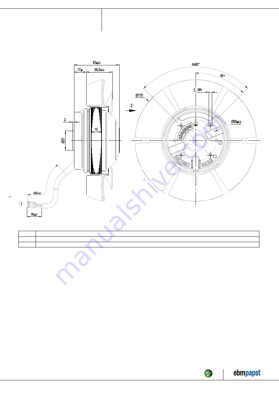 ebm-papst A2E170-AF23-02 Operating Instructions Manual Download Page 4