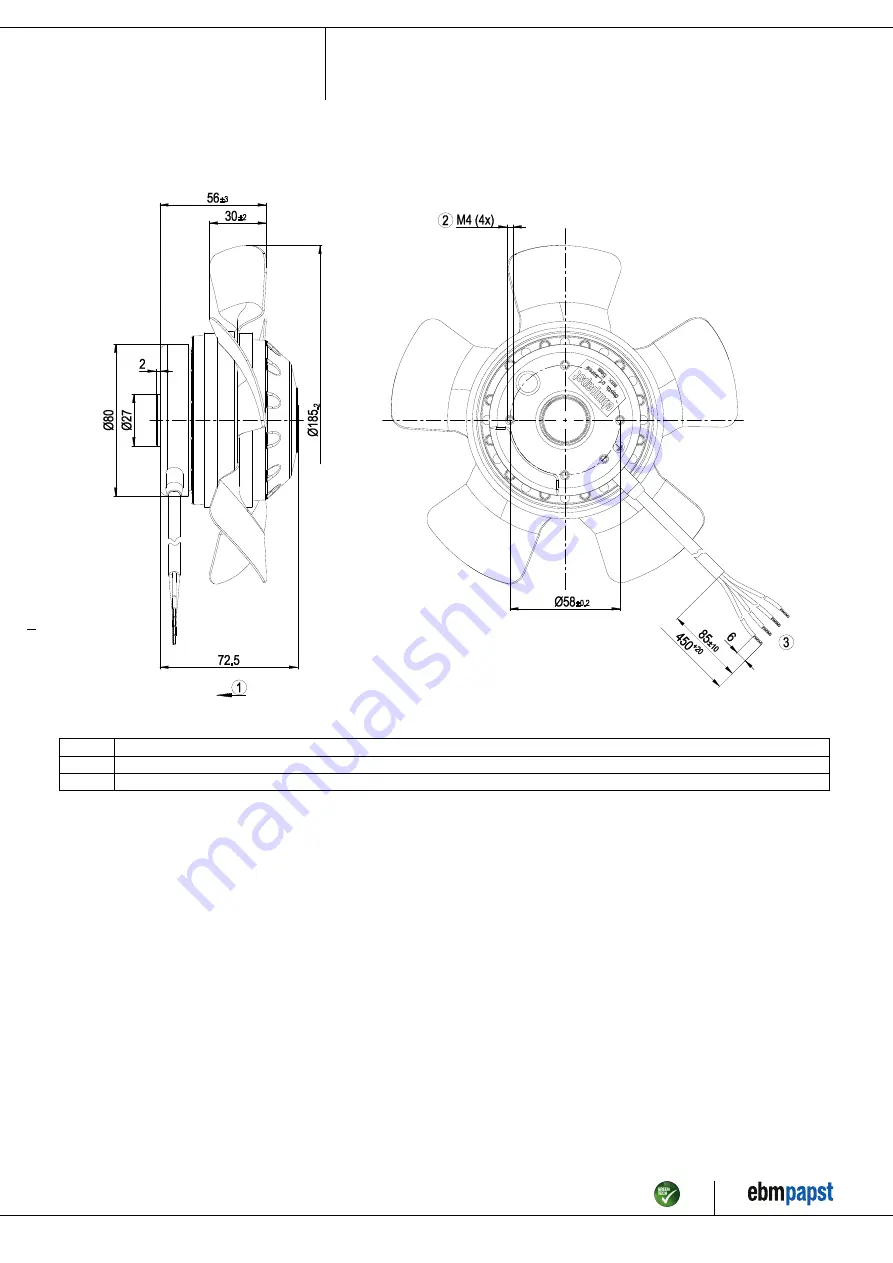 ebm-papst A2E185-AA01-01 Скачать руководство пользователя страница 4