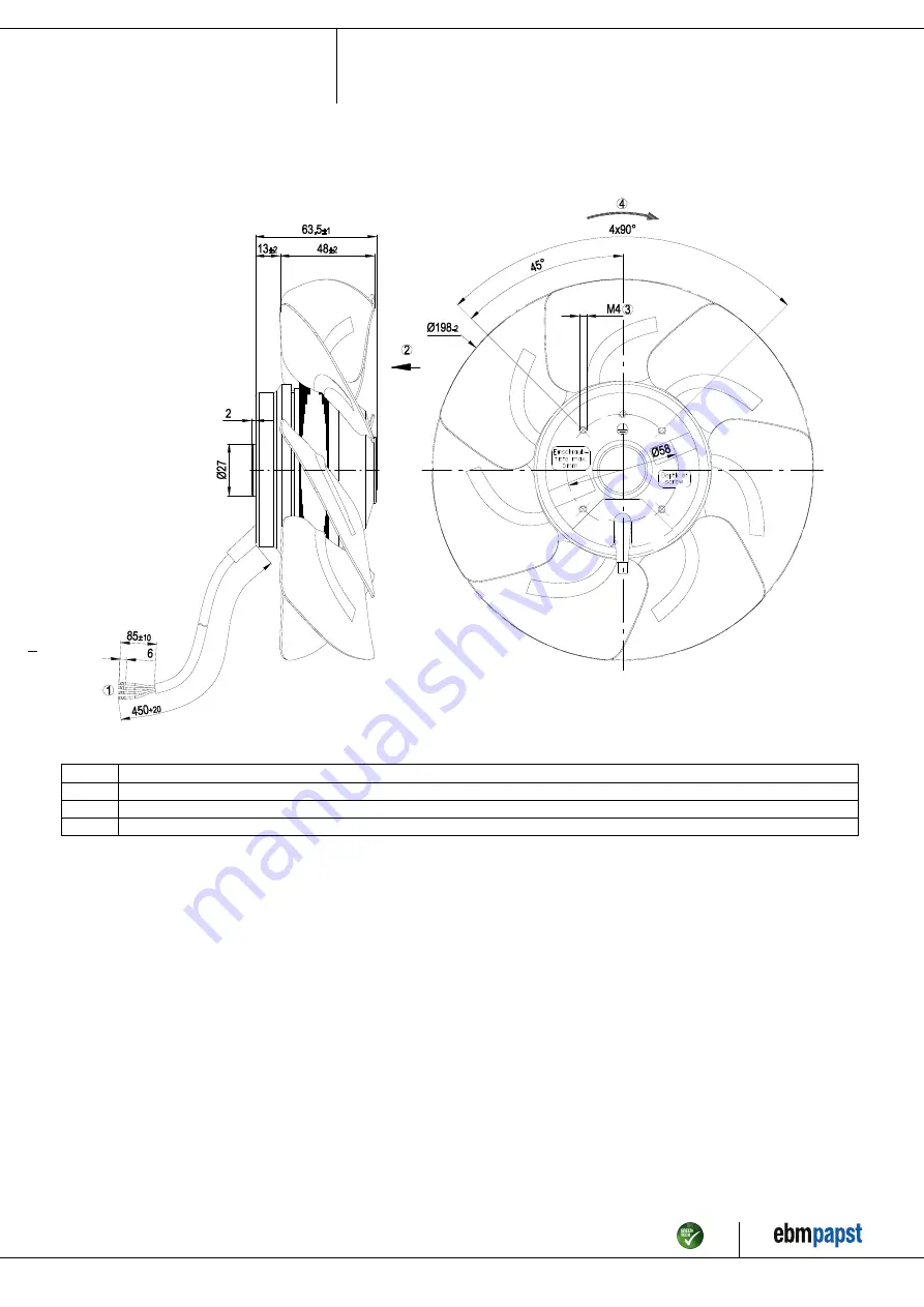 ebm-papst A2E200-AK38-01 Operating Instructions Manual Download Page 4