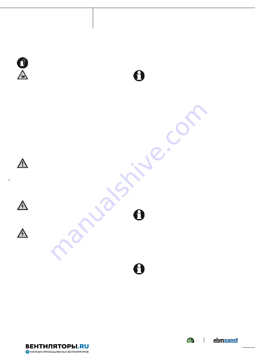 ebm-papst A2E250-AD05-05 Operating Instructions Manual Download Page 6