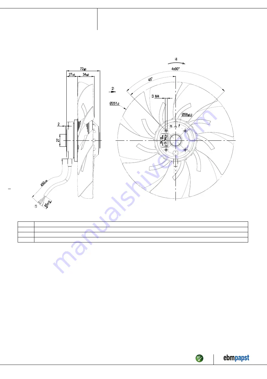 ebm-papst A2E250-AM06-01 Скачать руководство пользователя страница 4