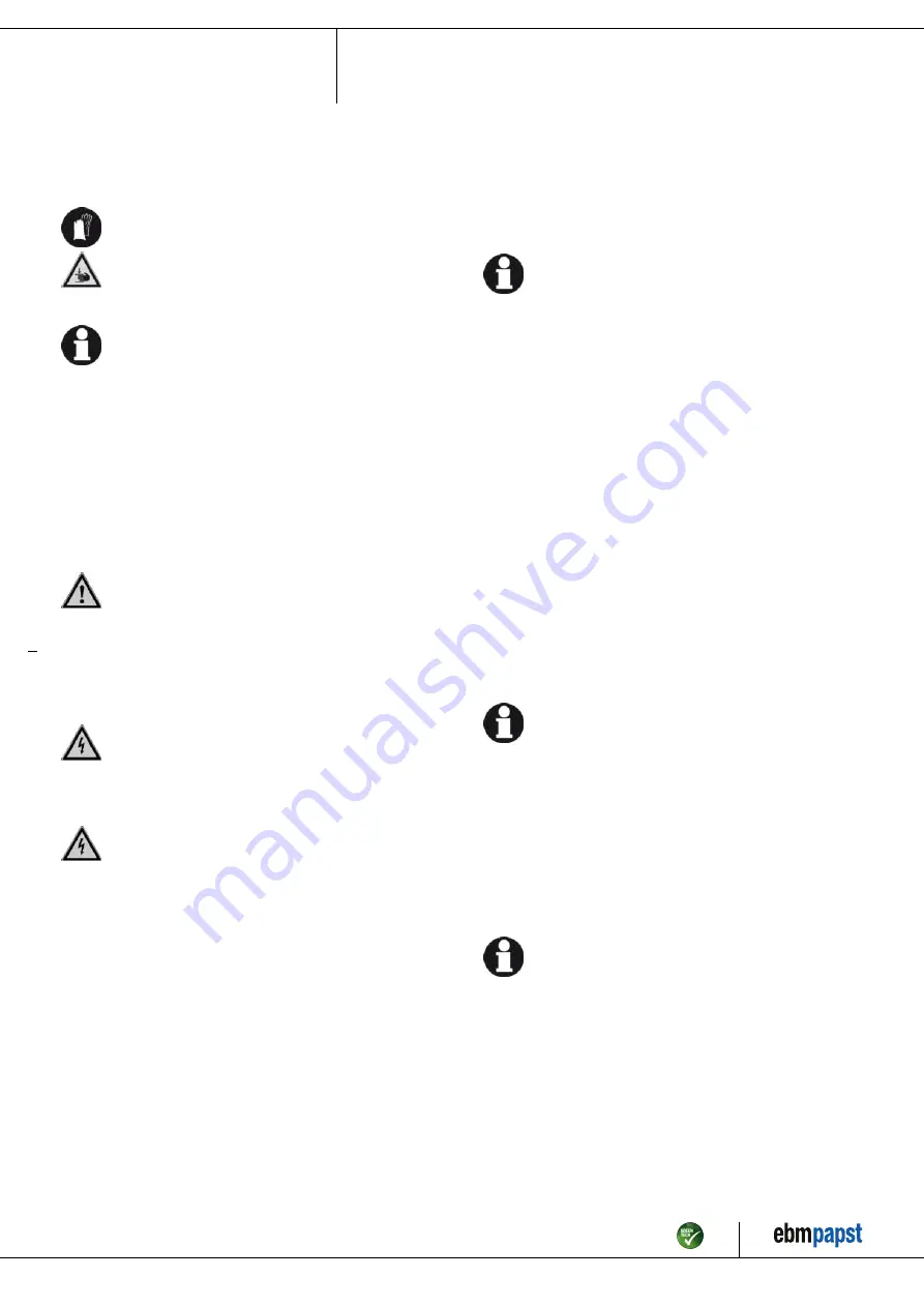 ebm-papst A2S130-AA25-01 Operating Instructions Manual Download Page 6