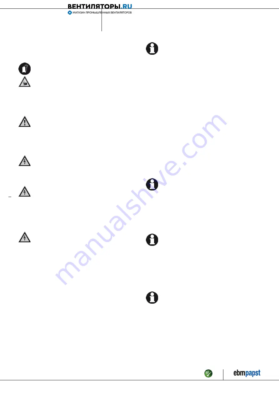 ebm-papst A3G350-AG03-01 Operating Instructions Manual Download Page 6