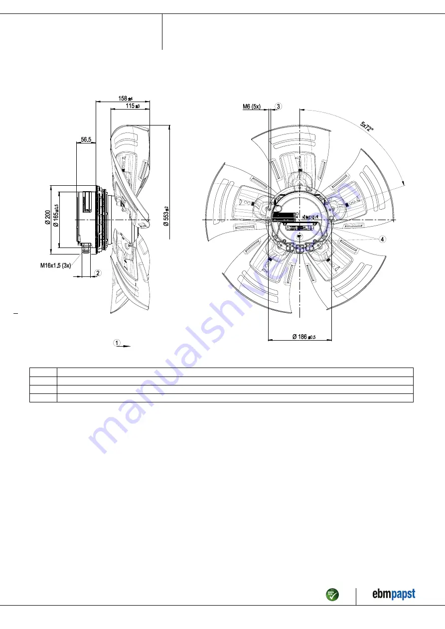 ebm-papst A3G560-AP68-35 Operating Instructions Manual Download Page 4