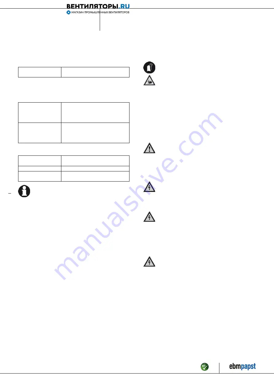 ebm-papst A3G710-AO81-01 Operating	 Instruction Download Page 6