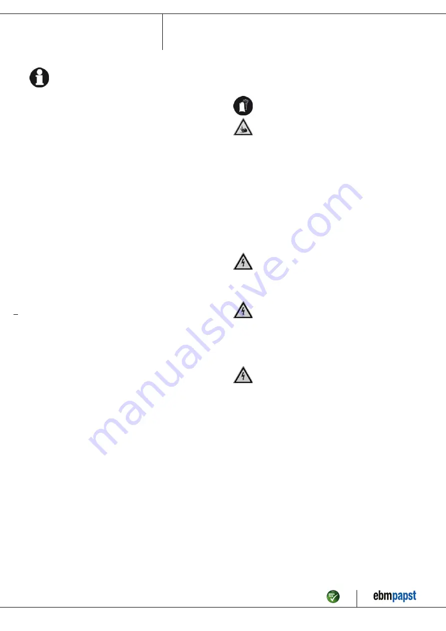 ebm-papst A3G910-AI02-03 Operating Instructions Manual Download Page 6