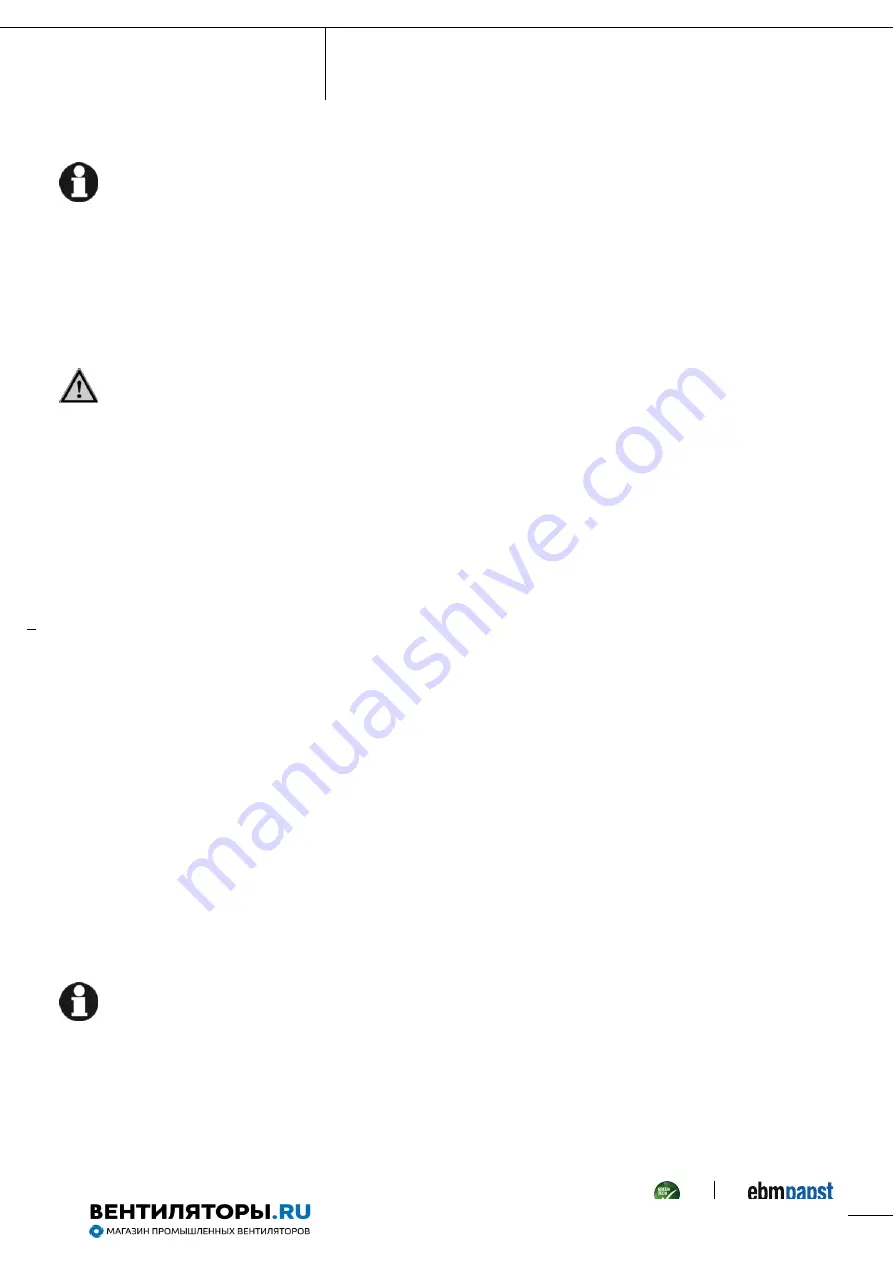 ebm-papst A3G910-AO84-35 Operating Instructions Manual Download Page 12