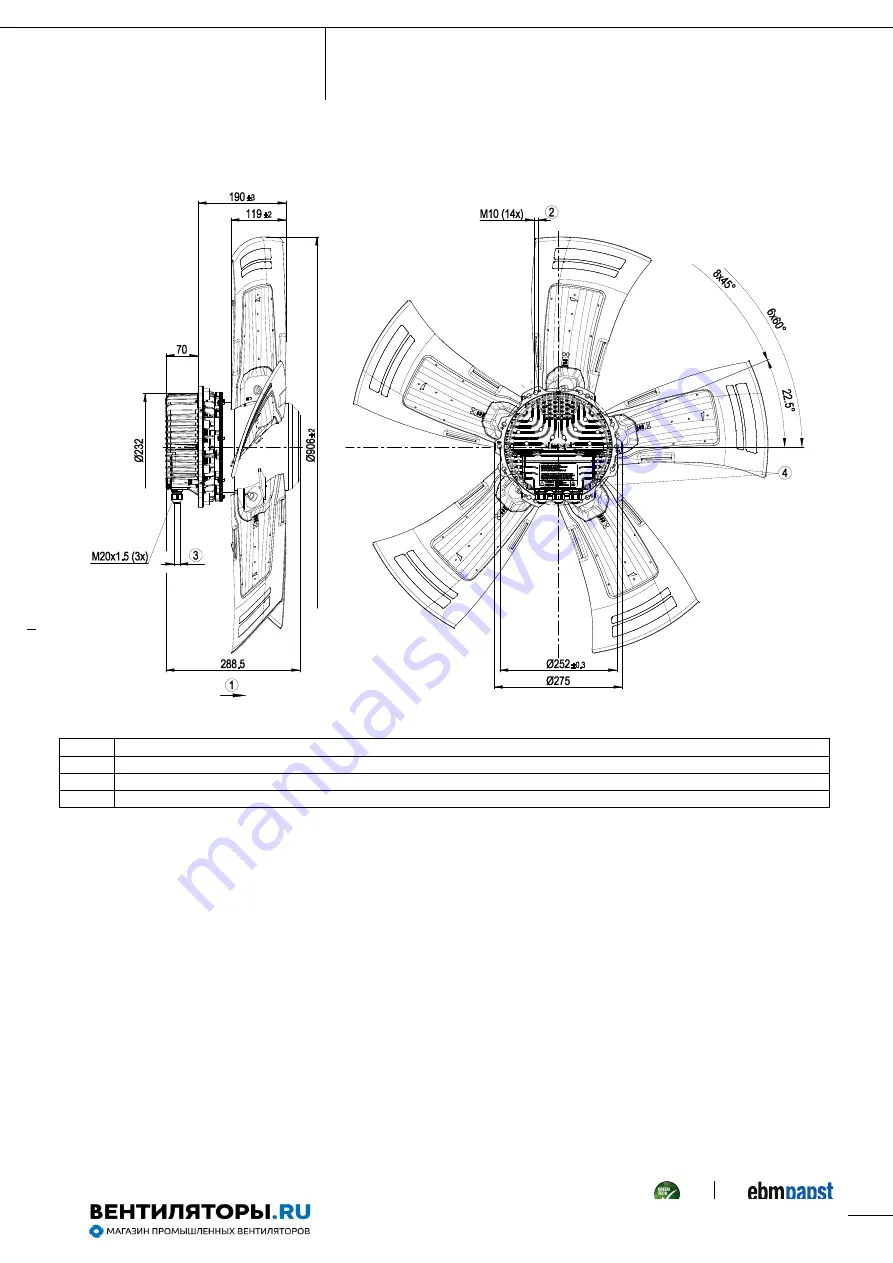 ebm-papst A3G910-AV02-35 Operating Instructions Manual Download Page 4