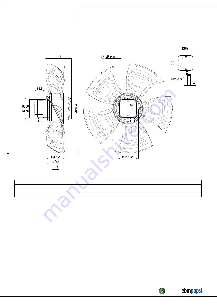 ebm-papst A4D500-AM01-03 Operating Instructions Manual Download Page 4