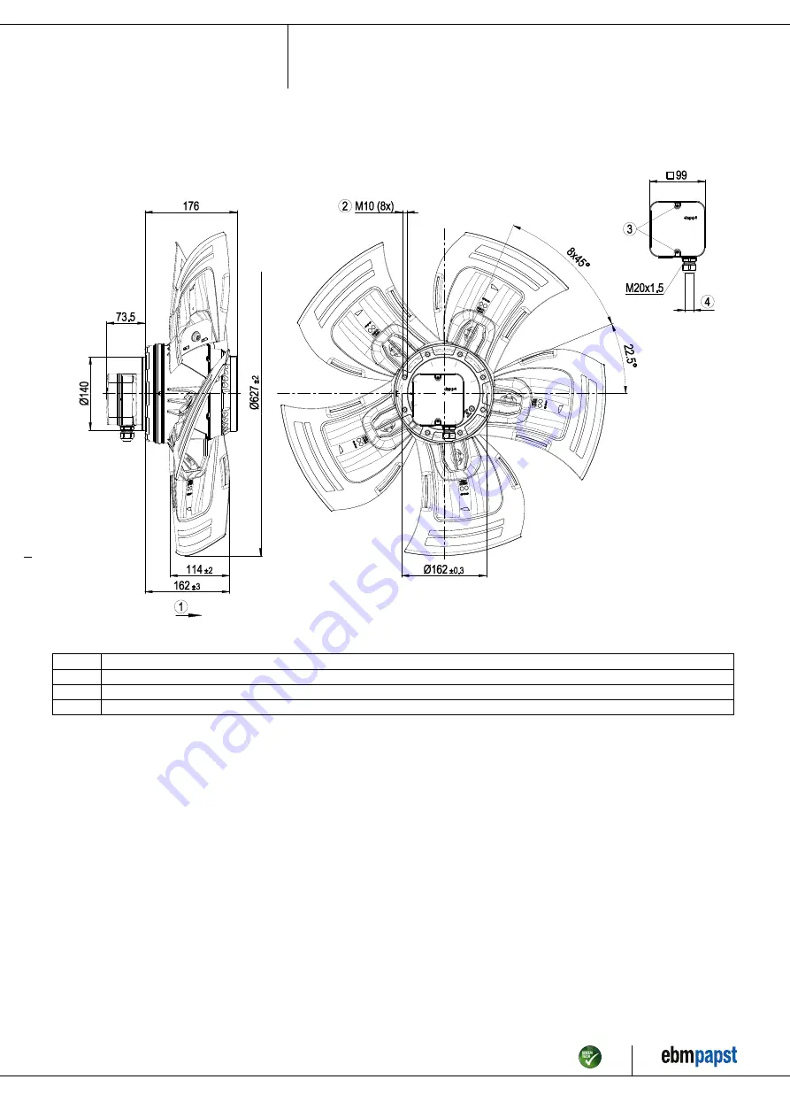 ebm-papst A4D630-AI01-02 Operating Instructions Manual Download Page 4