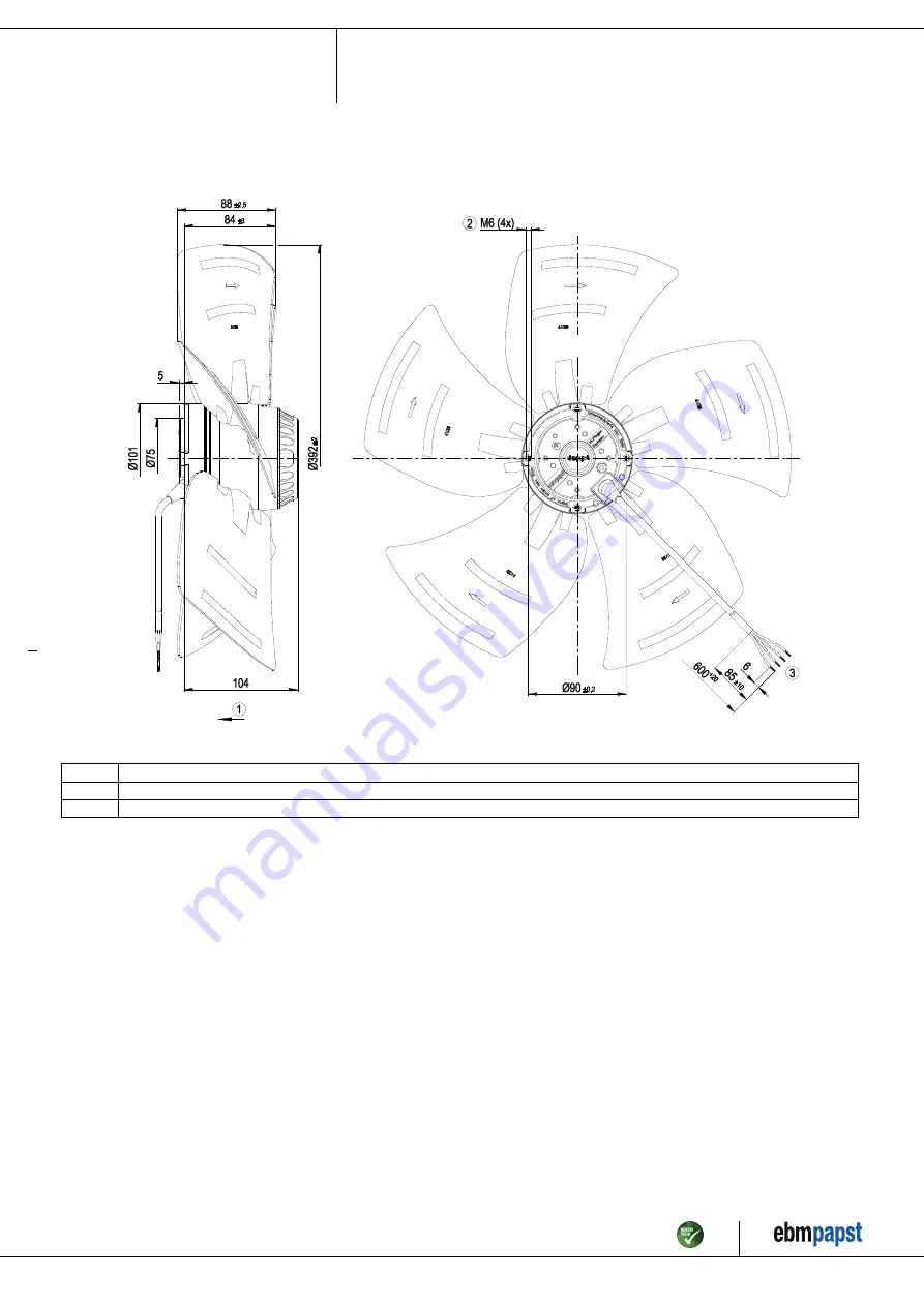 ebm-papst A6E400-AP10-01 Operating Instructions Manual Download Page 4