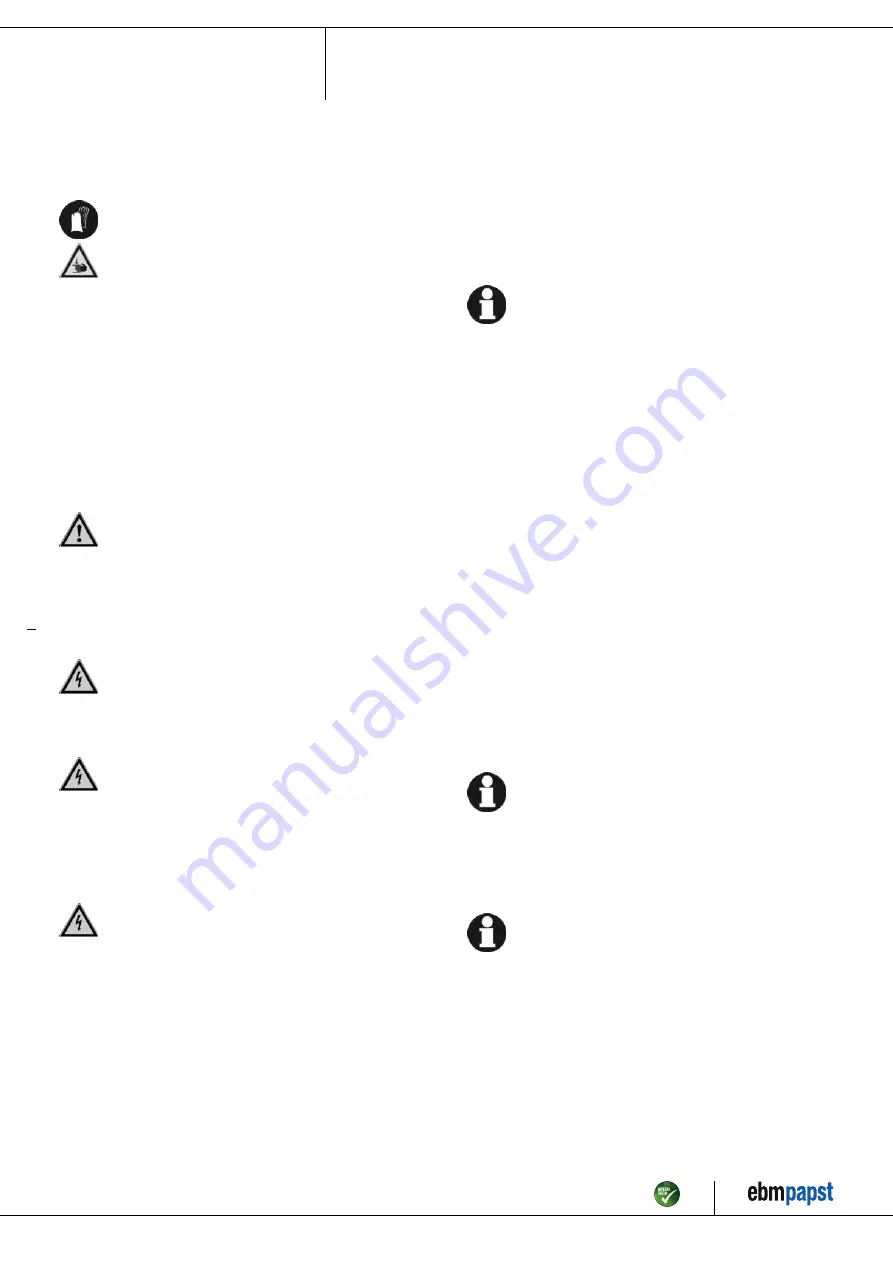 ebm-papst A6E450-AG05-01 Operating Instructions Manual Download Page 6