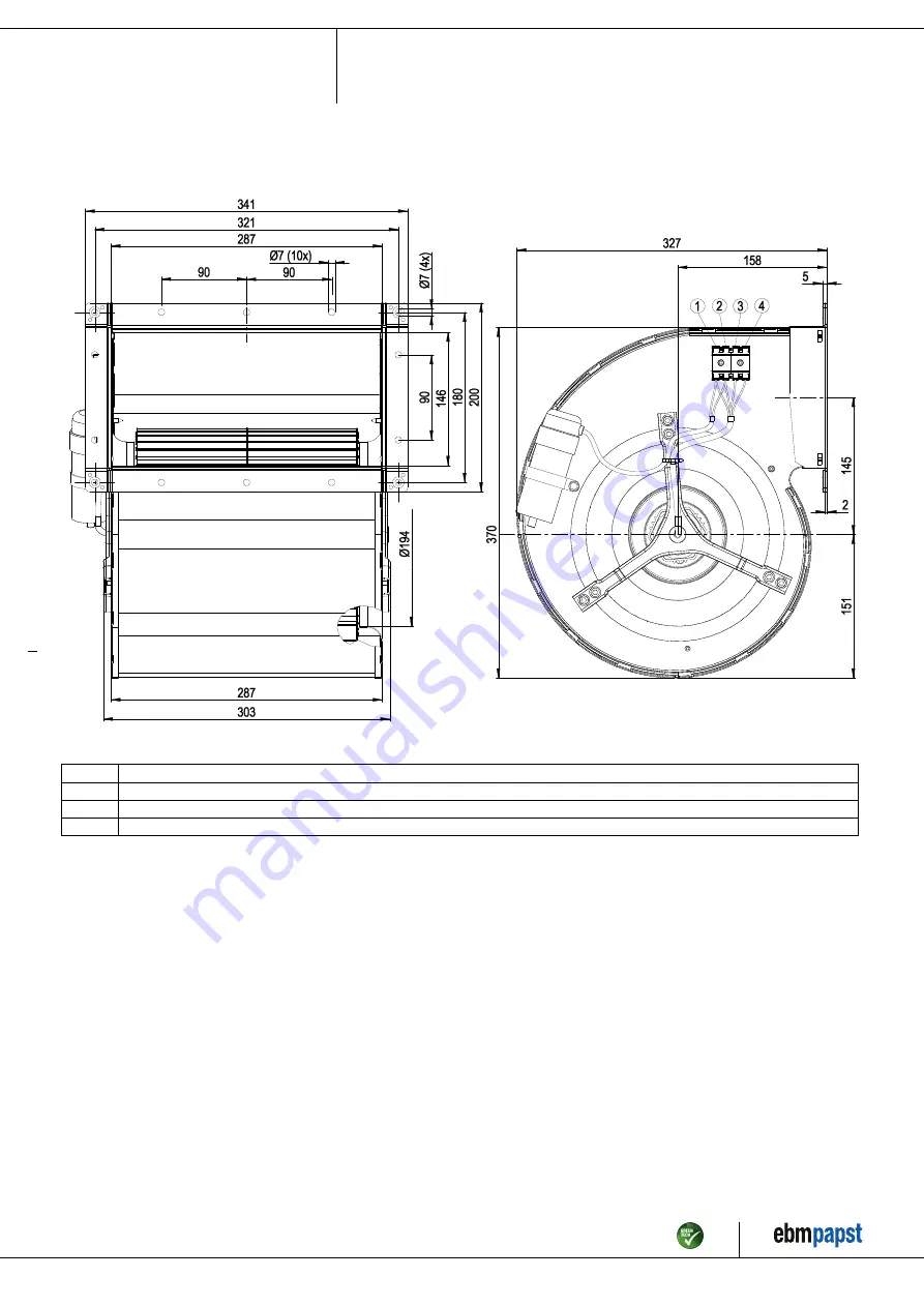 ebm-papst D4E225-BC01-36 Operating Instructions Manual Download Page 4