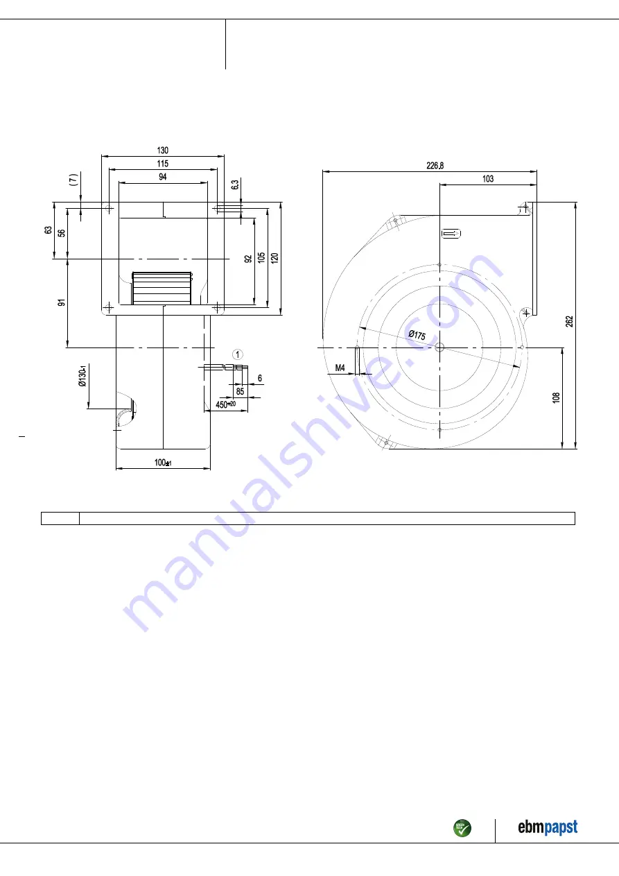 ebm-papst G1G160-BH29-52 Operating Instructions Manual Download Page 4