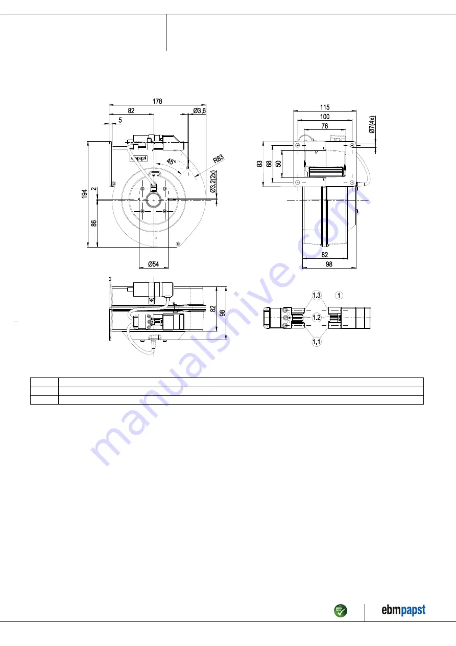 ebm-papst G2E120-AR38-A4 Operating Instructions Manual Download Page 4