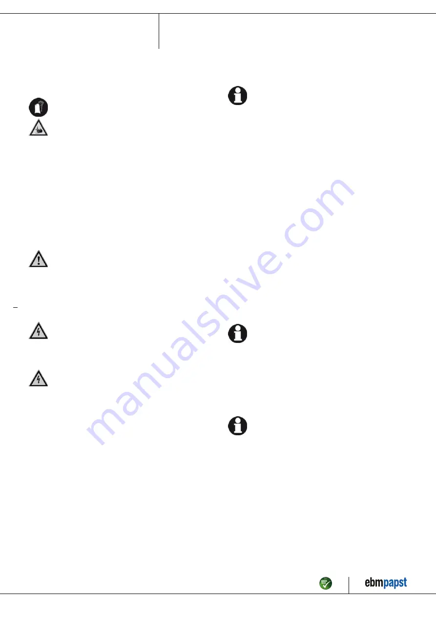 ebm-papst G2E120-CR21-20 Operating Instructions Manual Download Page 6