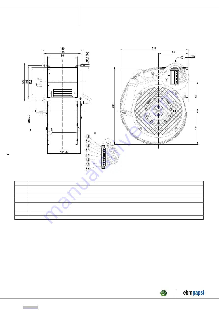 ebm-papst G2E140-PI51-09 Operating Instructions Manual Download Page 4