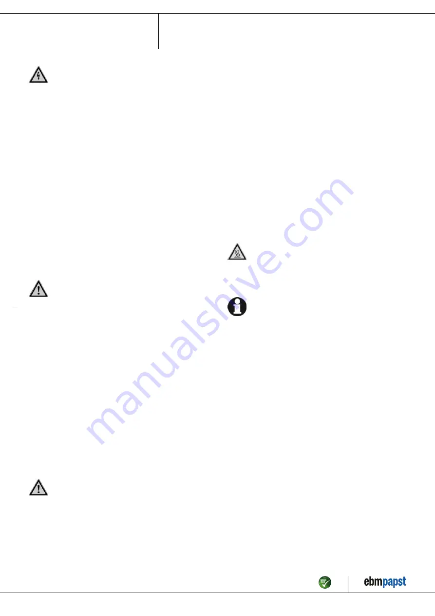 ebm-papst G3G160-RF31-03 Operating Instructions Manual Download Page 2