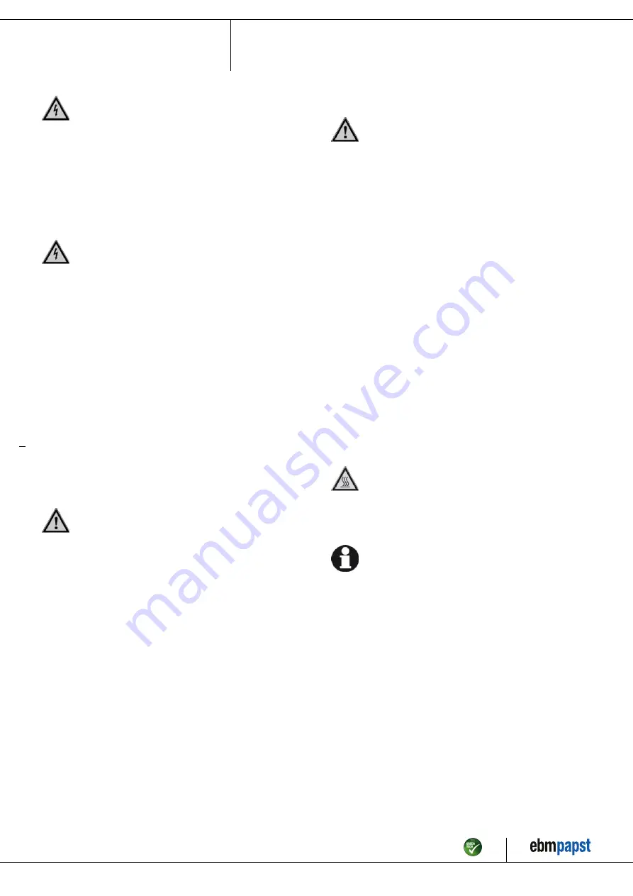 ebm-papst G3G160-RO31-04 Operating Instructions Manual Download Page 2