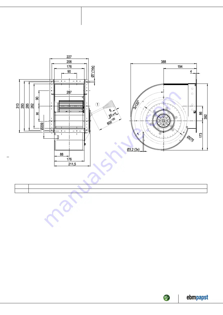 ebm-papst G4D250-EC10-03 Operating Instructions Manual Download Page 4