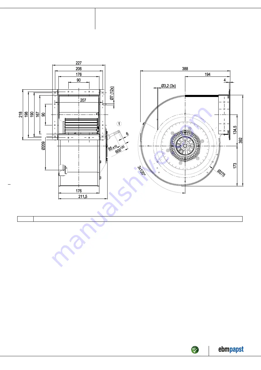 ebm-papst G4E250-DA09-03 Operating Instructions Manual Download Page 4