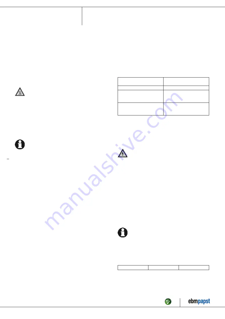 ebm-papst K3G280-PR03-H2 Operating Instructions Manual Download Page 10